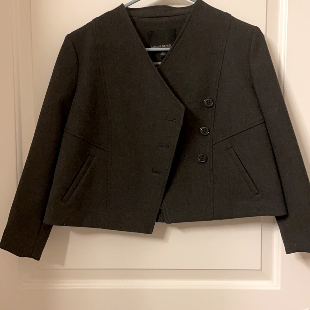 Banana Republic grey short jacket